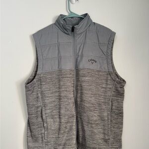 Callaway Two-Tone Gray Quilted Vest